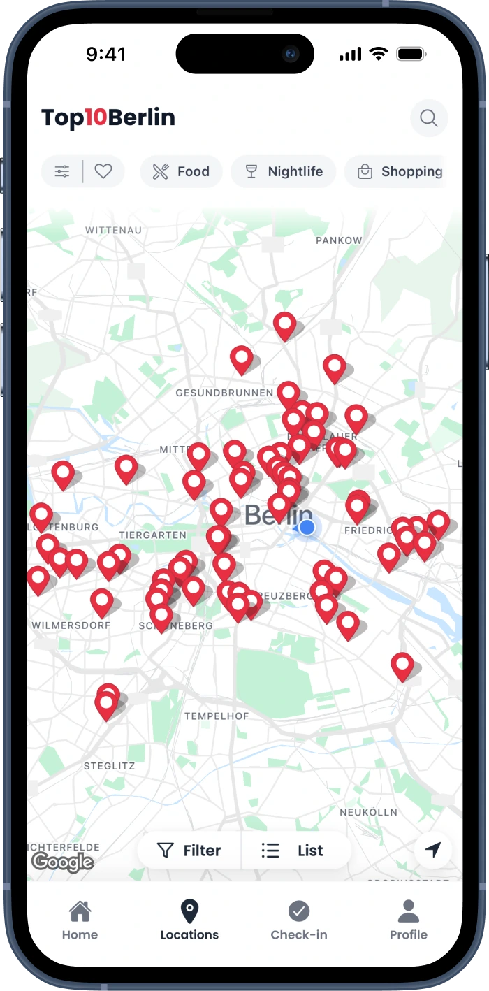 Top10 App Map View