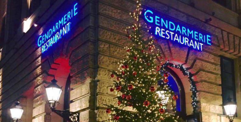 Foto: Weihnachtsmenü in der Gendarmerie