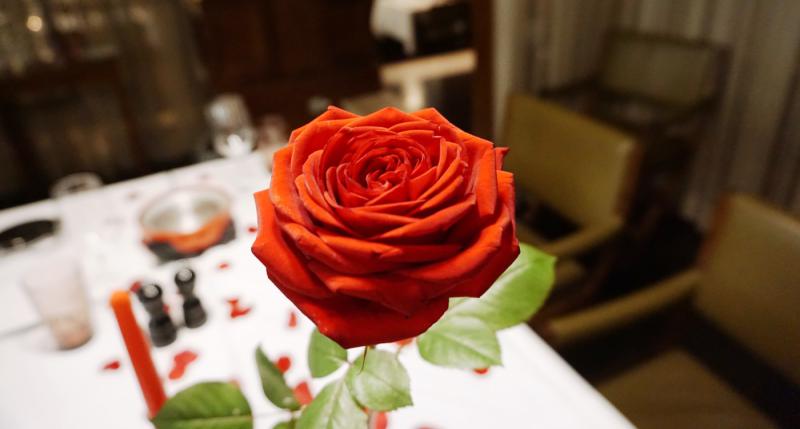 Valentine's Day in a restaurant in Berlin