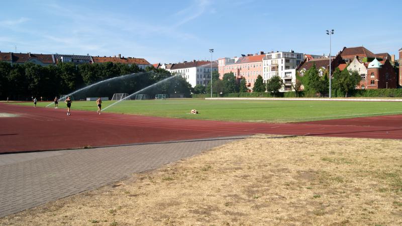 Tartanbahn im Friedrich-Ludwig-Jahn-Sportpark