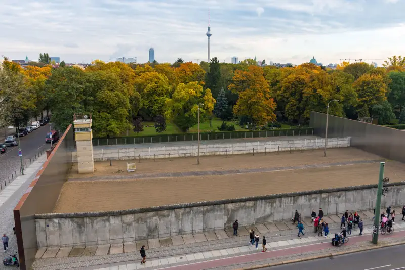 View of the Berlin Wall
