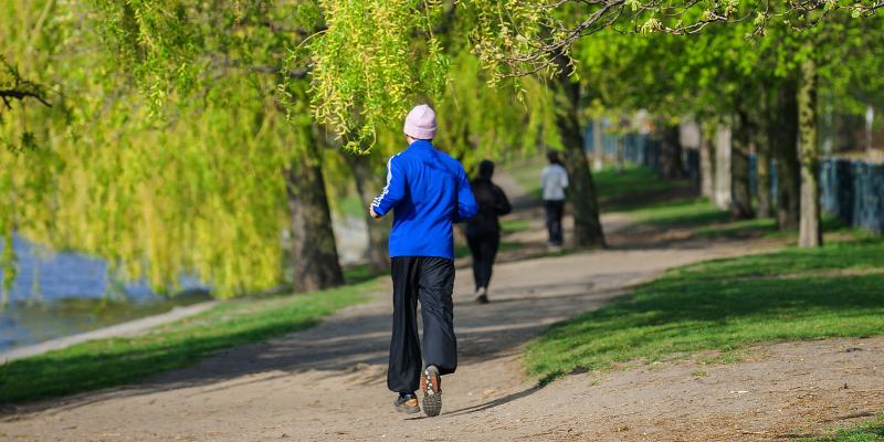 Joggingstrecke am Landwehrkanal