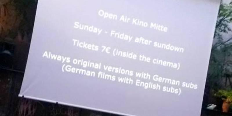 Open Air Kino Mitte