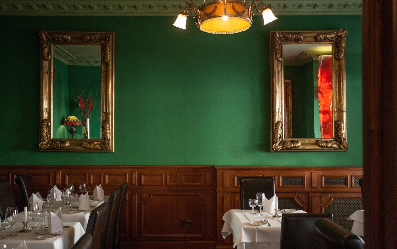 Original Wiener Schnitzel with warm potato and cucumber salad is served at the Nußbaumerin restaurant in Berlin Charlottenburg.